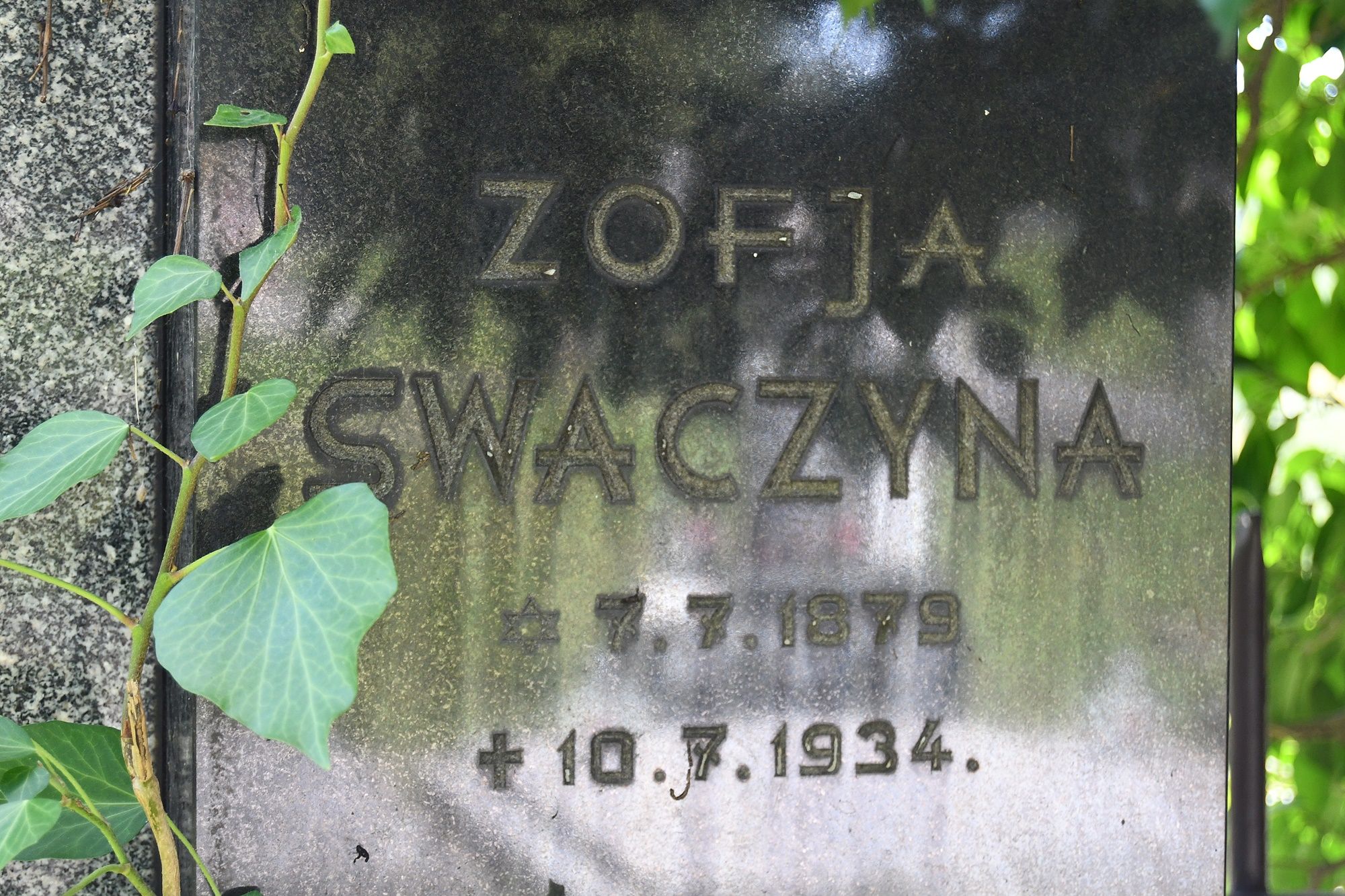 Photo montrant Tombstone of Zofia Swaczyna
