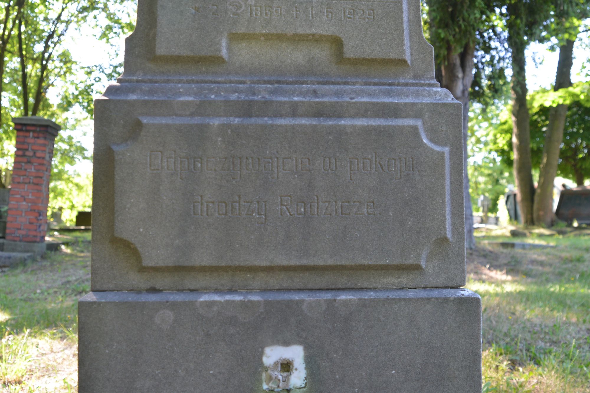 Tombstone of Josef and Maria Wolny, Karviná Doły Cemetery