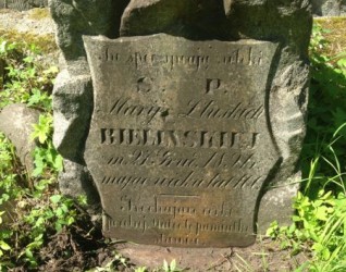 Nagrobek Marii Bielińskiej, cmentarz na Rossie, stan z 2013 roku