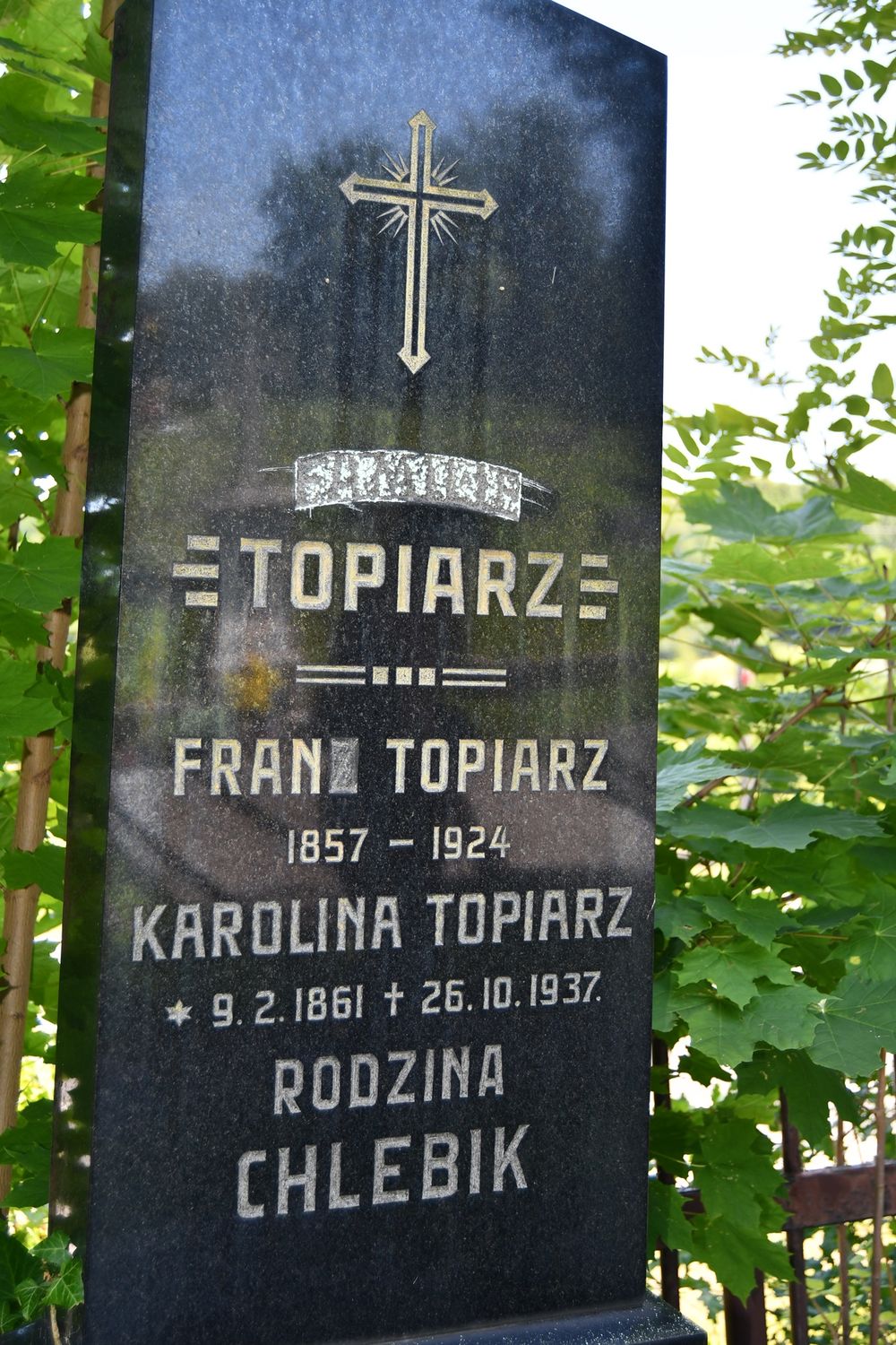 Fotografia przedstawiająca Tombstone of the Topiarz Family