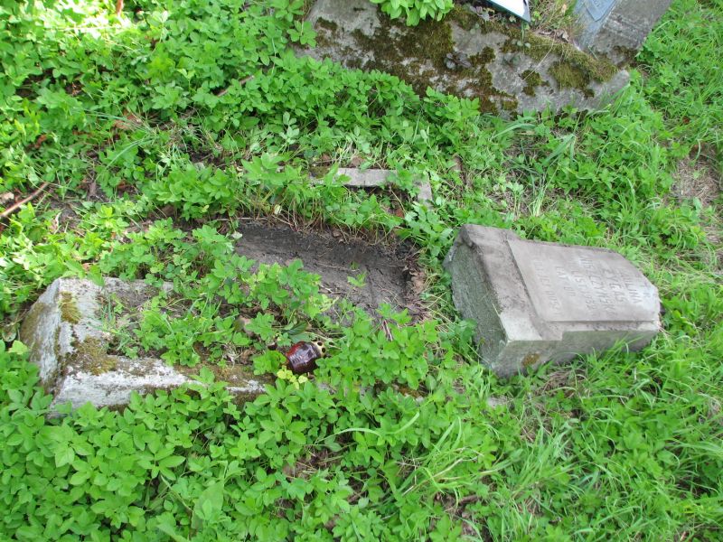 Nagrobek Pauliny Zniszczyńskiej, cmentarz na Rossie w Wilnie, stan na 2013 r.