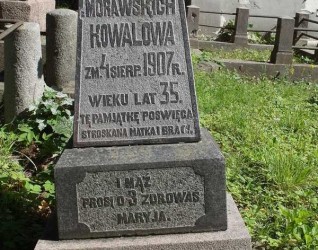 Nagrobek Marii Kowalowej, cmentarz na Rossie w Wilnie, stan z 2013 r.