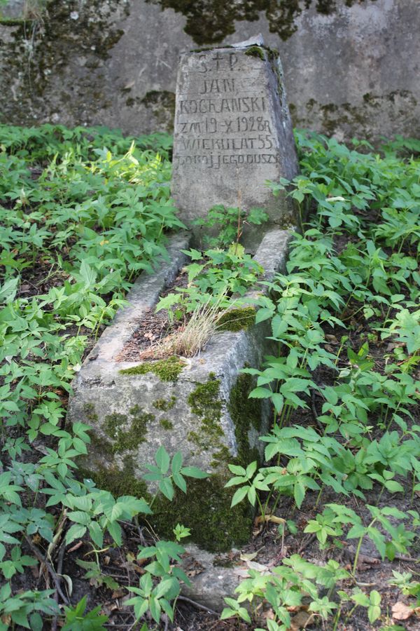 Tombstone of Jan Kochanski, Na Rossie cemetery in Vilnius, as of 2013