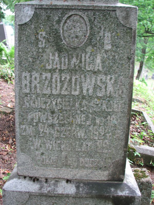 Nagrobek Agaty i Jadwigi Brzozowskich, cmentarz na Rossie w Wilnie, stan na 2014 r.