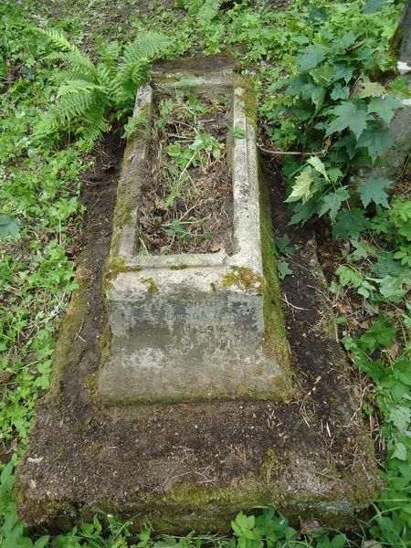 Tombstone of Tekla Ciunowiczowa, Rossa cemetery in Vilnius, as of 2013