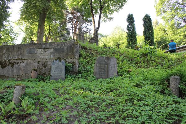 Kwatera nagrobka Jana Żebrowskiego, cmentarz Na Rossie w Wilnie, stan z 2013