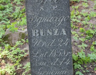 Nagrobek Ignacego Busza, cmentarz Na Rossie w Wilnie, stan z 2013