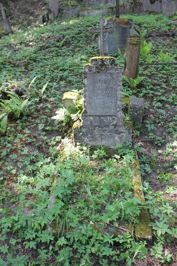 Tombstone of Jan Marcinkian, Na Rossie cemetery in Vilnius, as of 2013