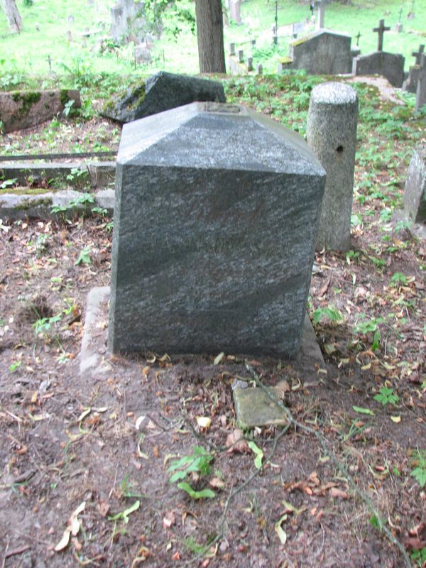 Tombstone of Karol Jankowski, Ross cemetery in Vilnius, as of 2014.