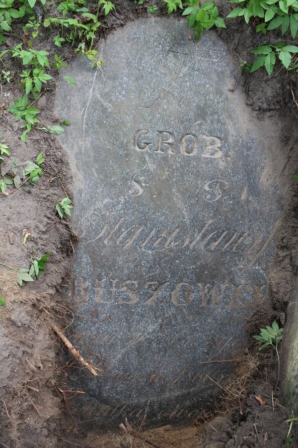 Tombstone of Stanislava Busz, Na Rossie cemetery in Vilnius, as of 2013