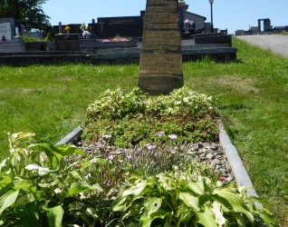 Nagrobek Jana Sabela z cmentarza czeskiej części Śląska Cieszyńskiego, stan z 2022 r.