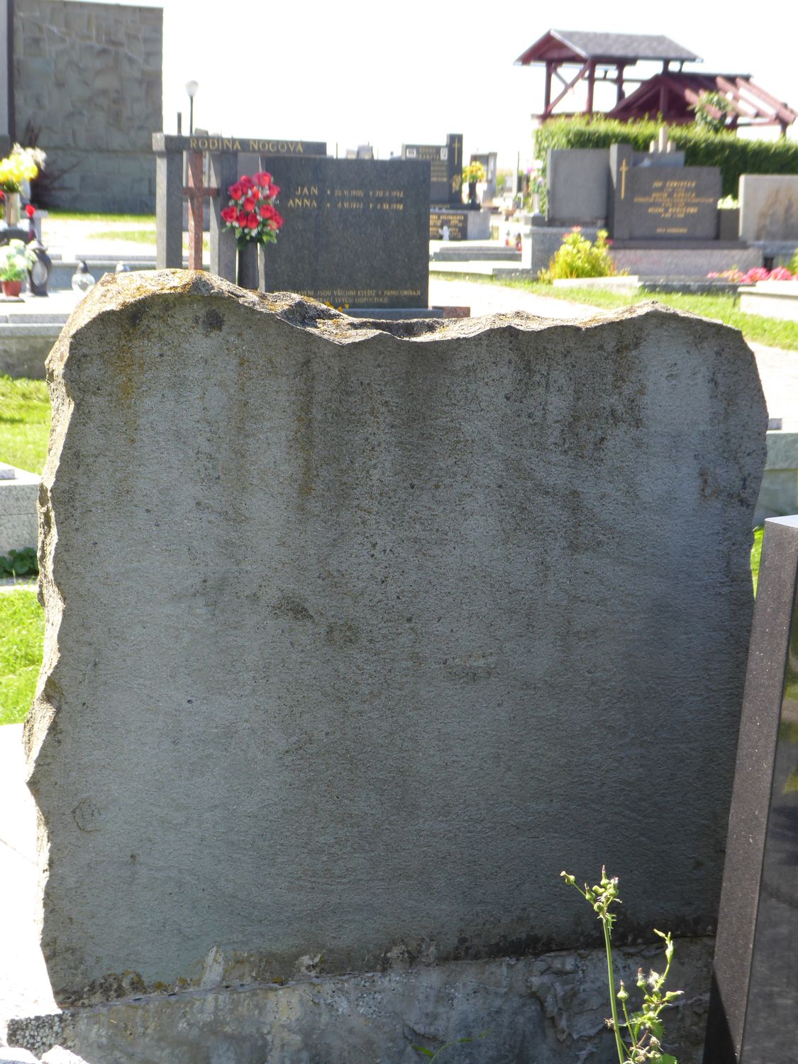 Fragment of the tomb of the Przeczk family from the cemetery of the Czech part of Těšín Silesia, as of 2022.