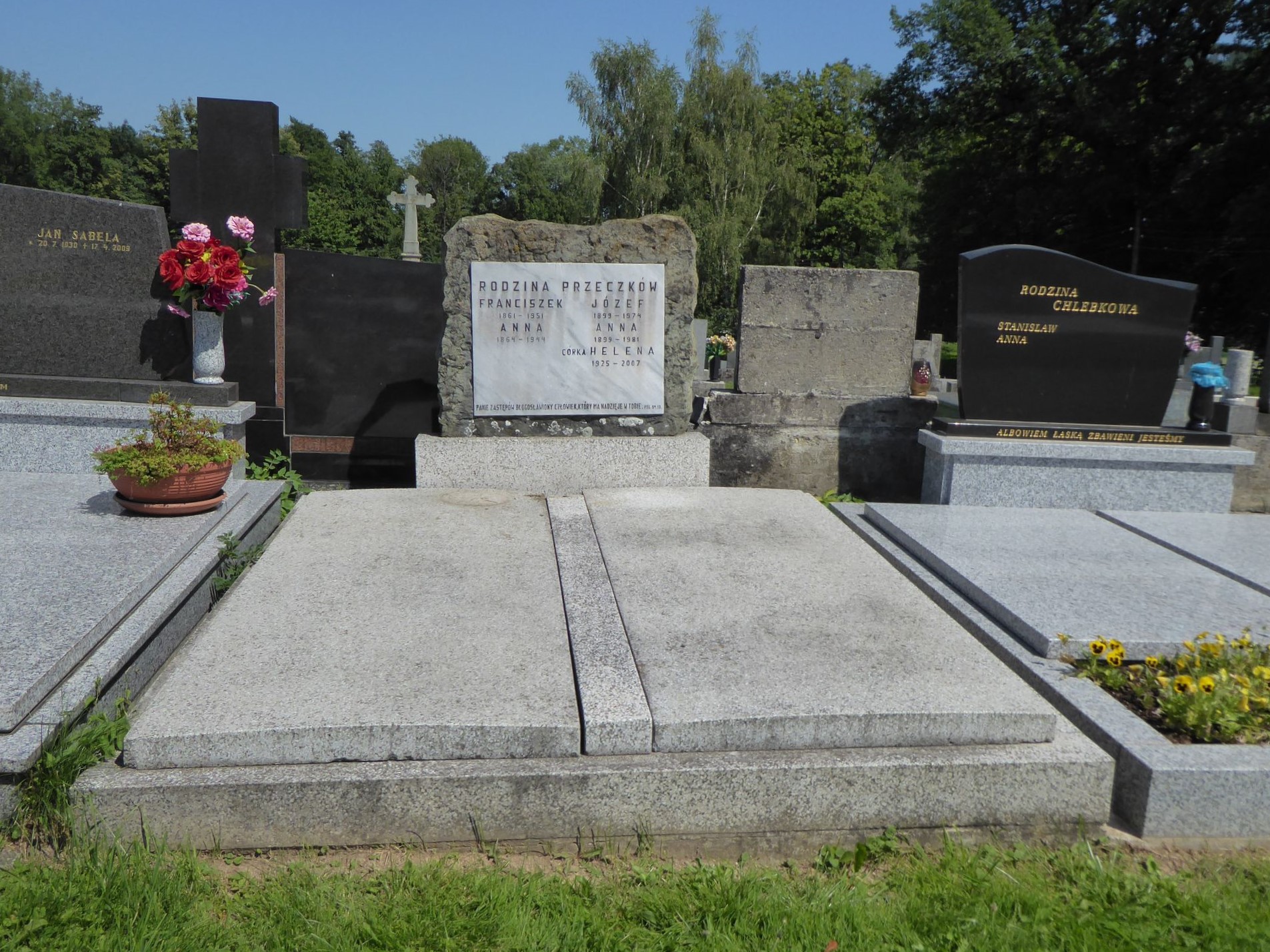 Tomb of the Przeczek family from the cemetery of the Czech part of Těšín Silesia, as of 2022.