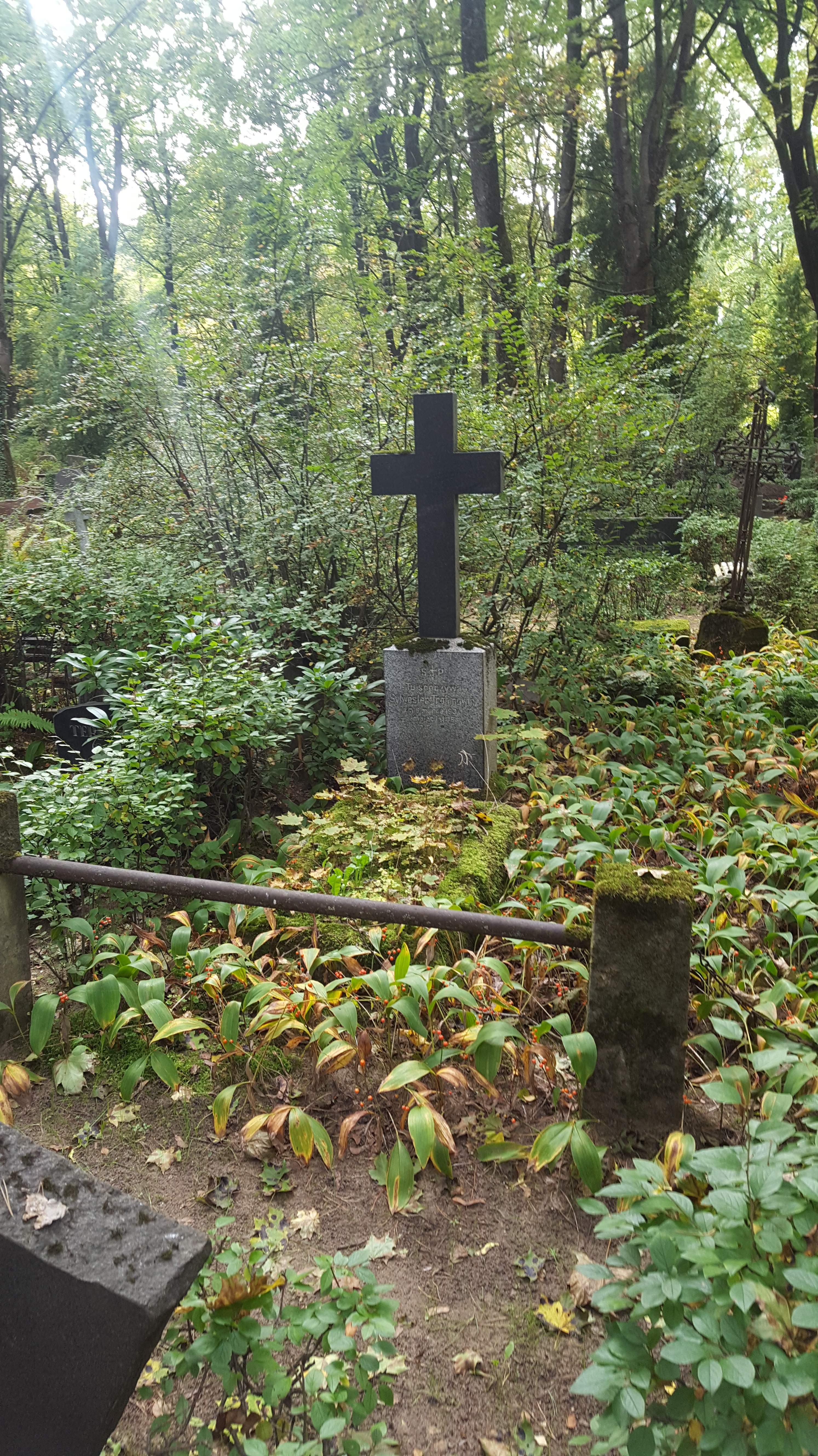 Tombstone of Sylvester Trofimovich, St Michael's cemetery in Riga, as of 2021.