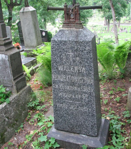 Nagrobek Walerii Kondratowicz, cmentarz na Rossie w Wilnie, stan na 2014 r.