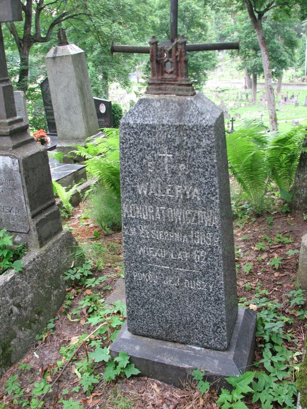 Nagrobek Walerii Kondratowicz, cmentarz na Rossie w Wilnie, stan na 2014 r.