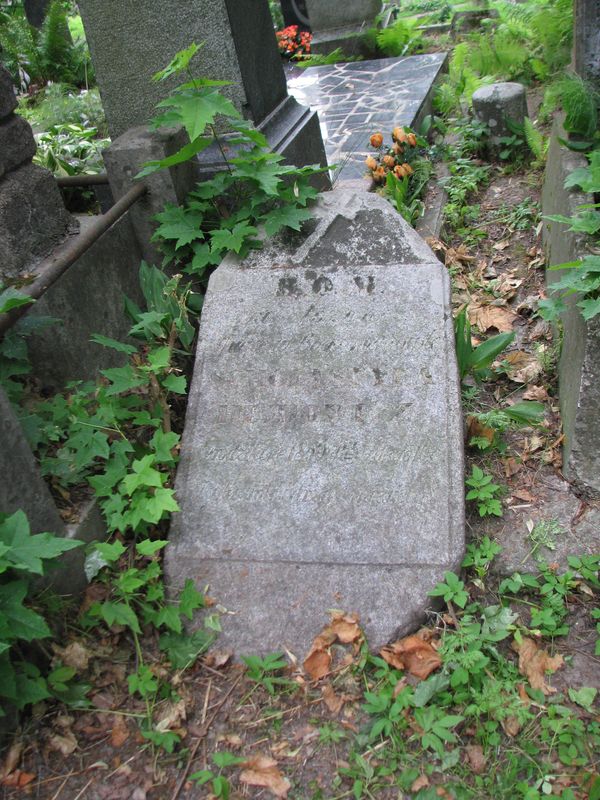 Tombstone of Scholastika Hejbowicz, Ross cemetery in Vilnius, as of 2014.