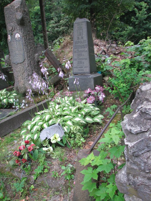 Nagrobek Hipolita Kowerskiego, cmentarz na Rossie w Wilnie, stan na 2014 r.