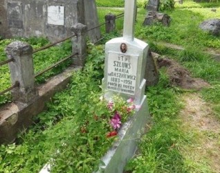Nagrobek Marii Szluns, cmentarz na Rossie w Wilnie, stan z 2013