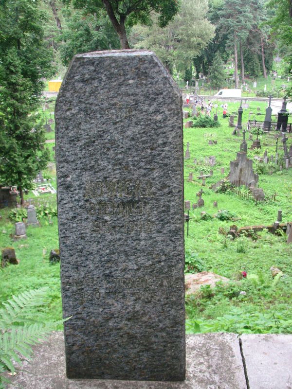 Tombstone of Stefania Nowicka, Ross cemetery in Vilnius, as of 2014.