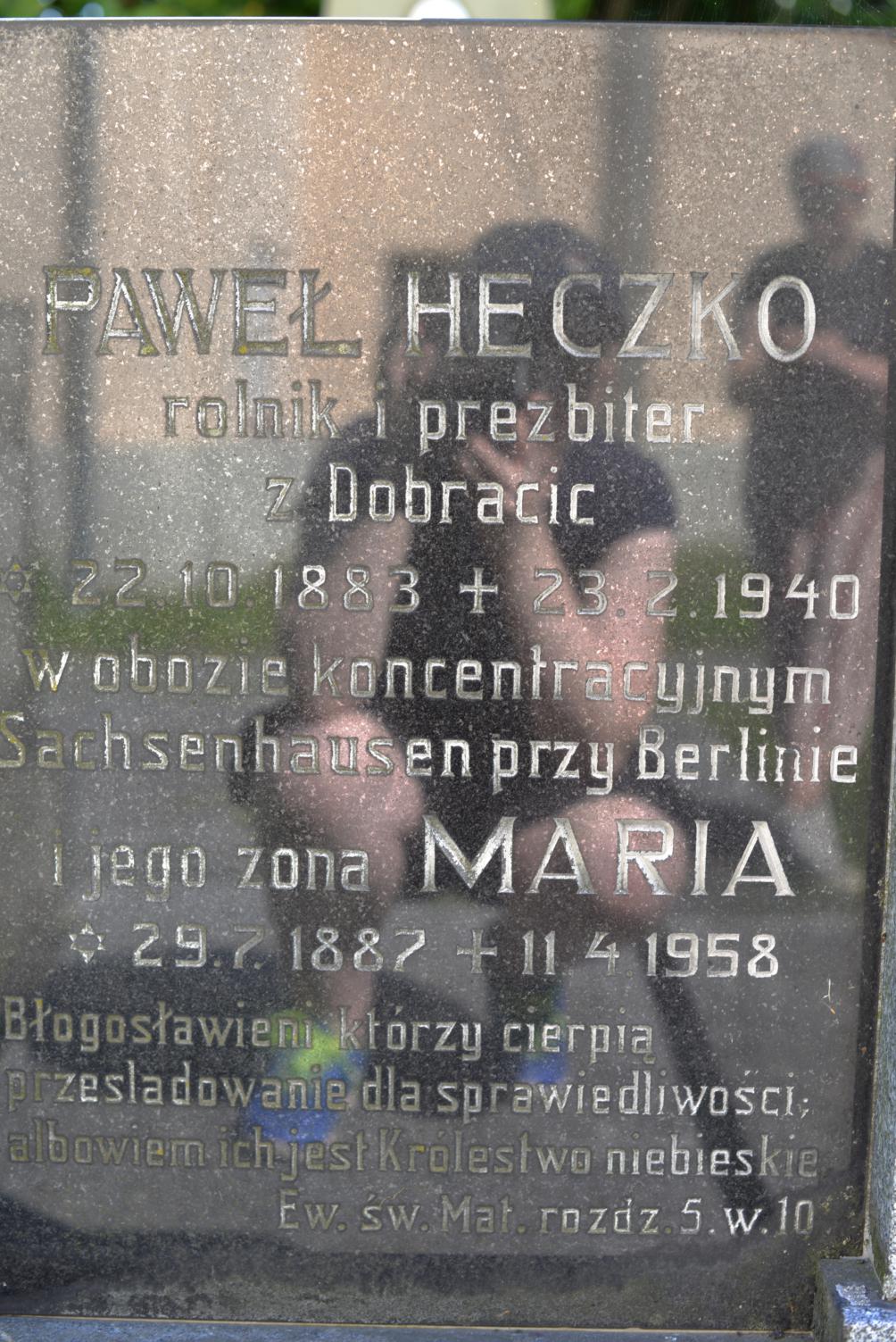 Fotografia przedstawiająca Tombstone of Pavel Heczko, Maria Heczko, Jan Kokietek, Maria Kokietek