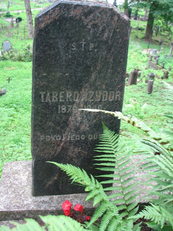 Tombstone of Isidore Tabero, Ross cemetery in Vilnius, as of 2014.