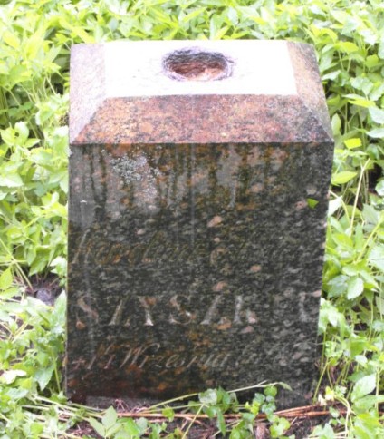 Nagrobek Karoliny Szyszkin, cmentarz na Rossie w Wilnie, stan z 2013