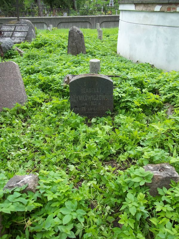 Nagrobek Izabelii Szymankowicz, cmentarz na Rossie w Wilnie, stan z 2014