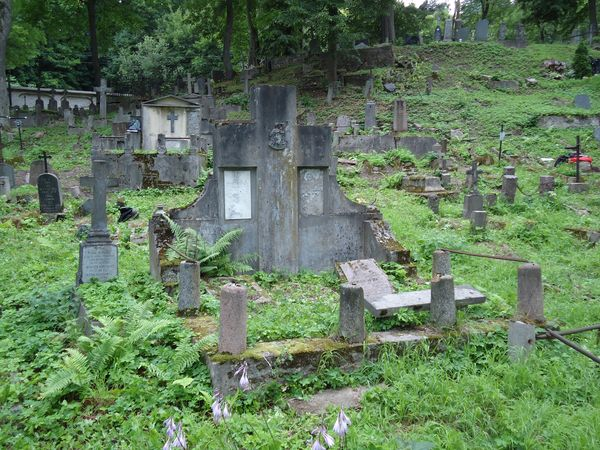 Grobowiec Ferdynanda Dziewicza i Marji Mieżaniec, cmentarz na Rossie w Wilnie, stan z 2013