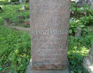 Nagrobek Jana Daniszewskiego, cmentarz na Rossie w Wilnie, stan z 2013