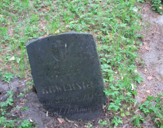 Nagrobek Edwarda Kowerskiego, cmentarz na Rossie w Wilnie, stan na 2014 r.