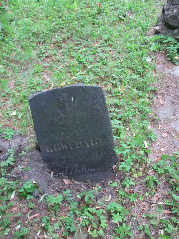 Tombstone of Edward Kowerski, Ross cemetery in Vilnius, as of 2014.