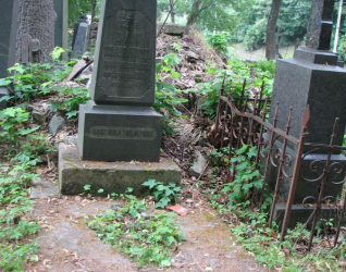 Nagrobek Jana Stabrowskiego, cmentarz na Rossie w Wilnie, stan na 2014 r.