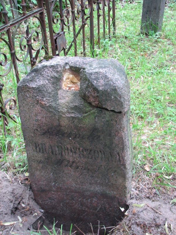 Tombstone of Anna and Petronela Abramovich, Ross cemetery in Vilnius, as of 2014.