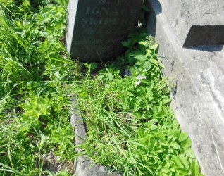 Nagrobek Ignacego Skipera, cmentarz Na Rossie w Wilnie, stan z 2013