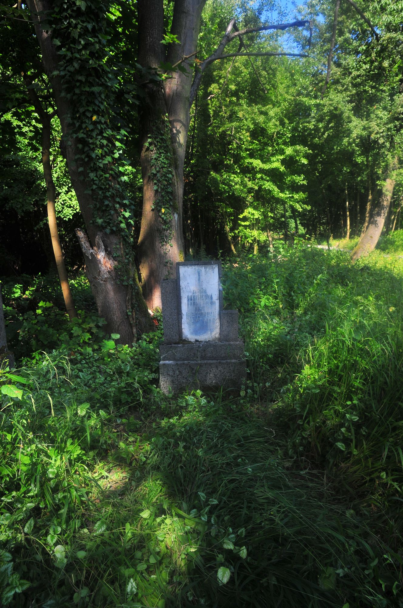 Tombstone of Antonie Radisicová, and Marie Bystronová
