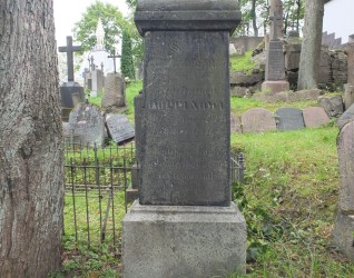 Nagrobek rodziny Hoppenów, cmentarz Na Rossie w Wilnie, stan z 2013 r.