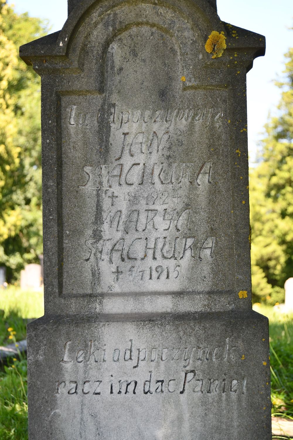 Fotografia przedstawiająca Tombstone of the Stachura family