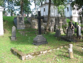 Nagrobek Jana i Zofii Arciszewskich, cmentarz na Rossie w Wilnie, stan z 2013