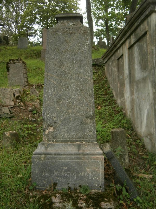 Tombstone of Stefan Dybowski, Na Rossie cemetery in Vilnius, as of 2013