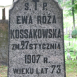 Fotografia przedstawiająca Tombstone of Ewa Kossakowska