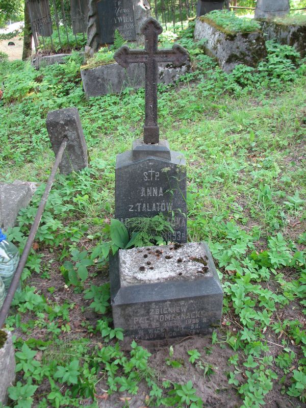 Надгробок родини Пак-Помарнацьких, цвинтар Росс у Вільнюсі, станом на 2013 рік.