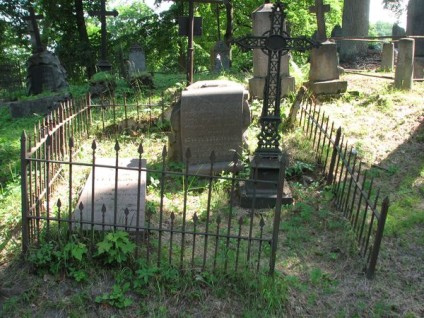 Nagrobek Aureliusza Boharewicza, cmentarz na Rossie w Wilnie, stan na 2013 r.