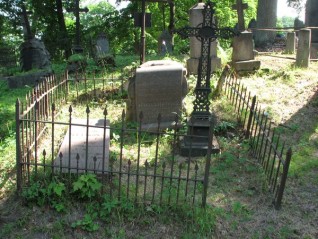 Nagrobek Aureliusza Boharewicza, cmentarz na Rossie w Wilnie, stan na 2013 r.