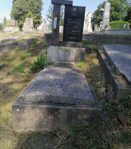 Nagrobek rodziny Siudów, cmentarz w Karwinie Dołach, stan 2022