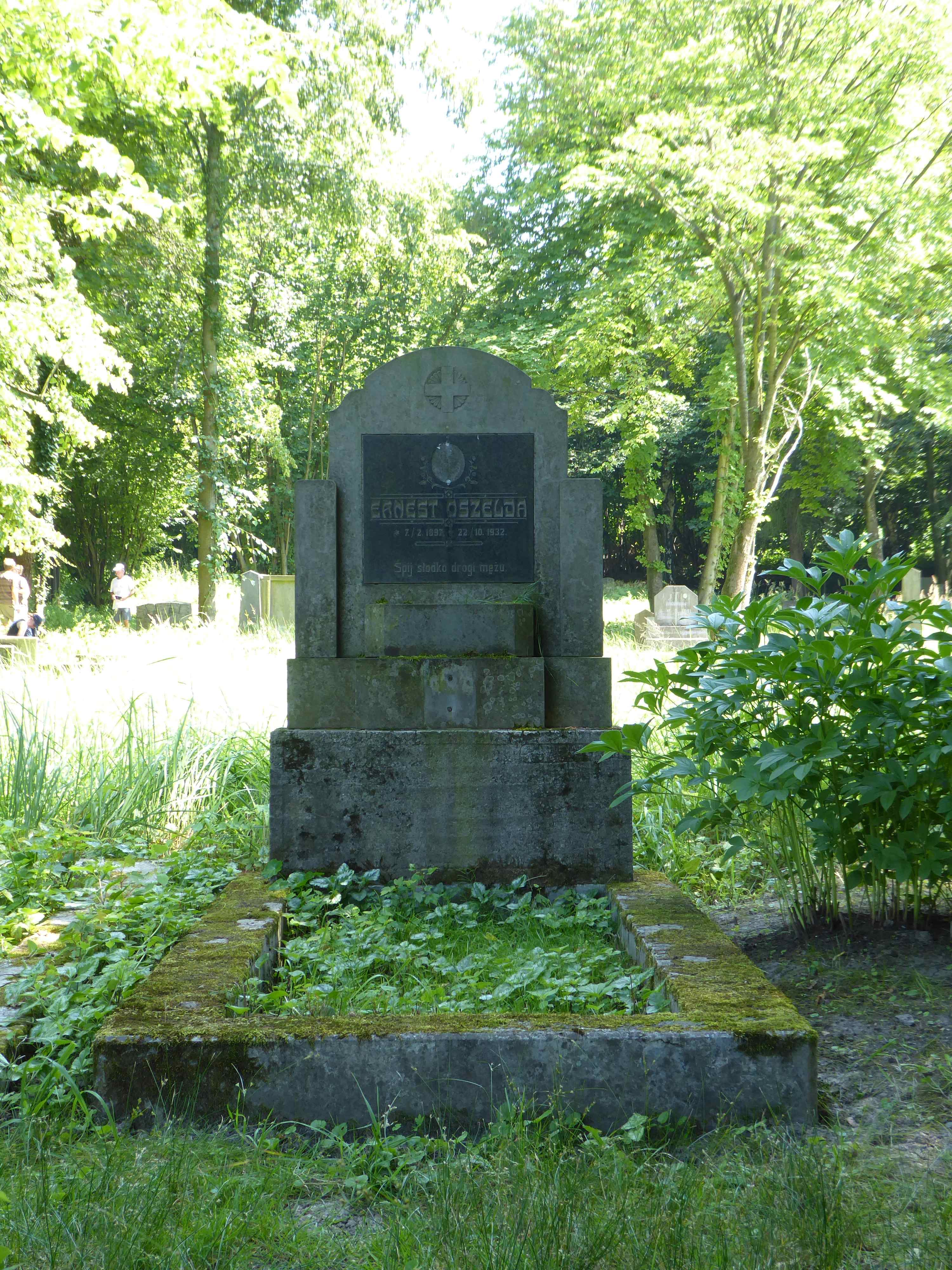 Fotografia przedstawiająca Tombstone of Ernest Oszelj