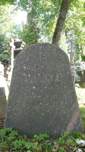 Tombstone of Konstancja Klanicka, Rossa cemetery in Vilnius, as of 2013