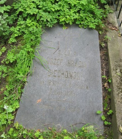 Nagrobek Józefa Ciechońskiego, cmentarz na Rossie w Wilnie, stan z 2013