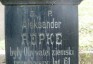 Photo montrant Tombstone of Alexander Repke