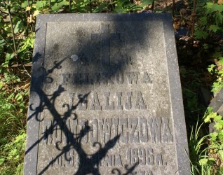 Nagrobek Idalii Felix, cmentarz na Rossie w Wilnie, stan z 2013 r.